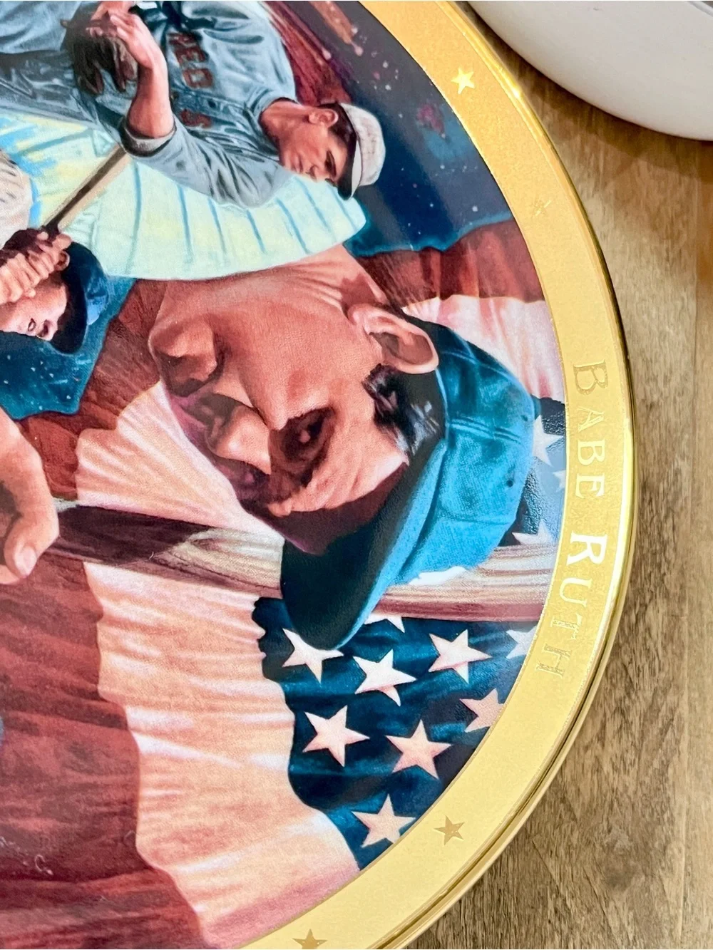VTG 1995 Royal Doulton The Legendary Babe Ruth Plate Franklin Mint COA